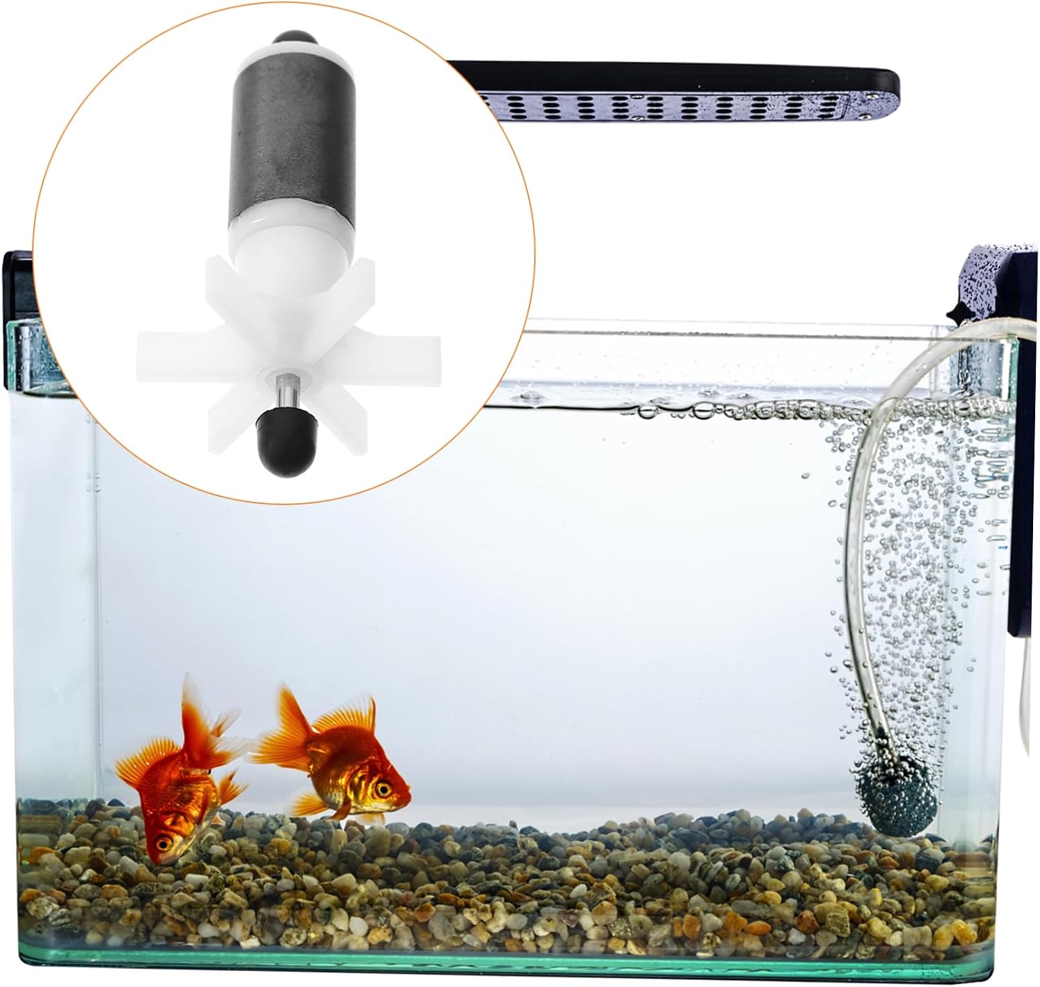 LIFKOME Magnetic Impeller for Submersible Pump Miniature Rotor Replacement for Aquarium Engraving Machines Easy Install Low Noise Compact Design Multi Functional Accessory
