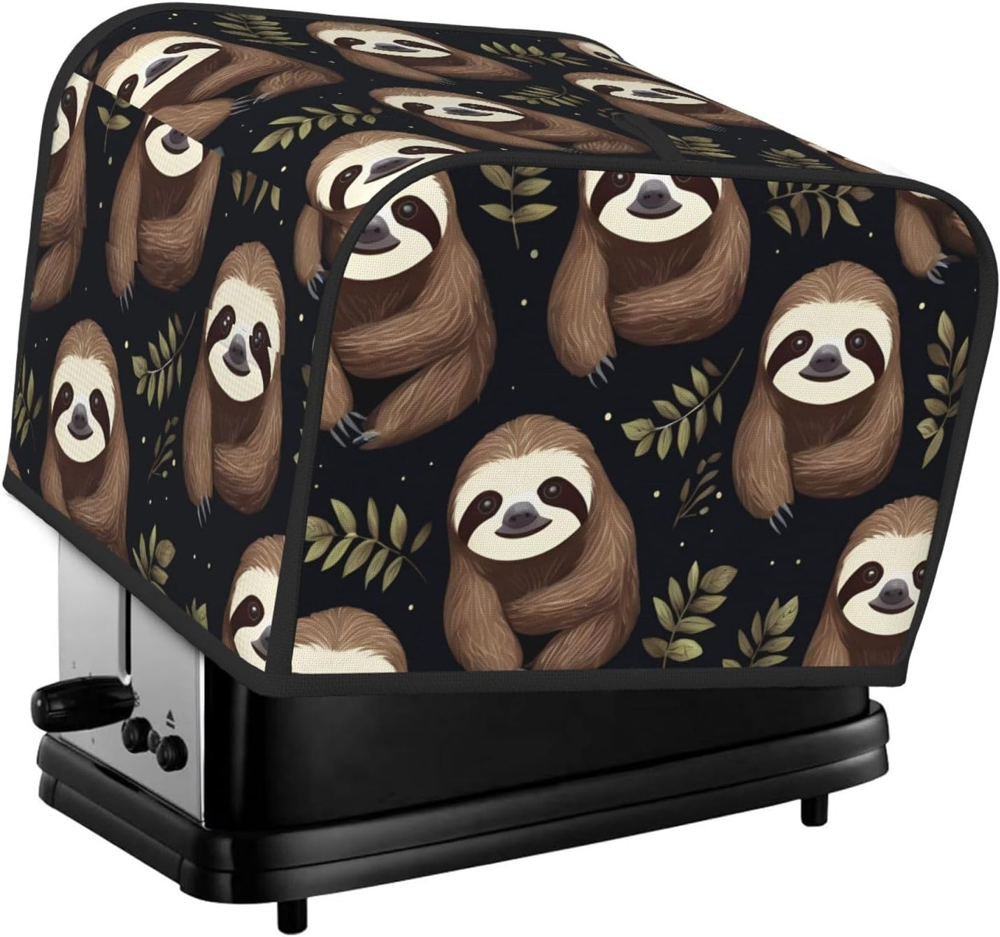 Naughty Sloth Baby Print 4-Slice Toaster Cover Kitchen Appliance For Bread Home Protector Daily Usability