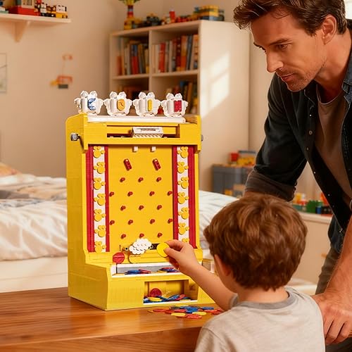 Miniatura 5 de Juego de juguetes de bloques de construcción, juego de arcade interactivo para niños y niñas a partir de 3 años, montaje de bricolaje, juguete
