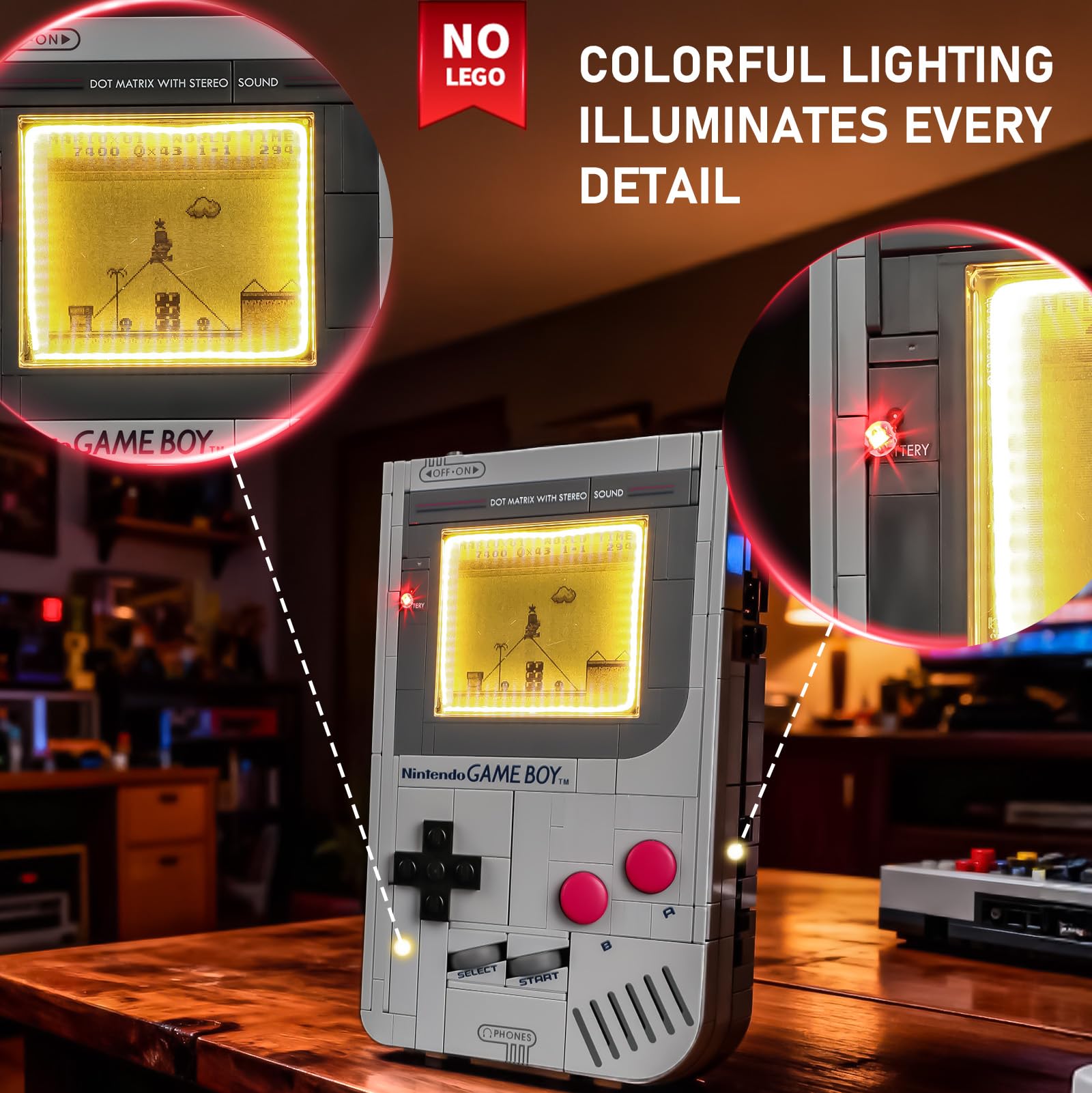 BRIKSMAX 2.0 Light Kit Compatible with Lego Super Mario Game Boy 72046 Building Sets- LED Lighting Kits (Accessories Only) - Image 2