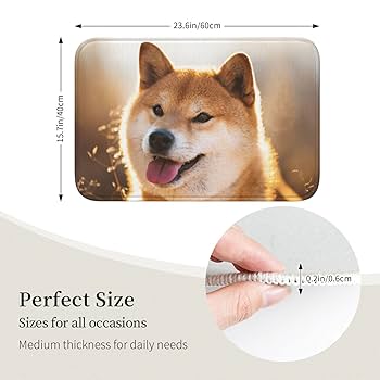 バスマット　お風呂マット　足マット　犬　かわいい　40×60cm Amazon｜バスマット 柴犬 犬柄 萌え かわいい お風呂マット 玄関
