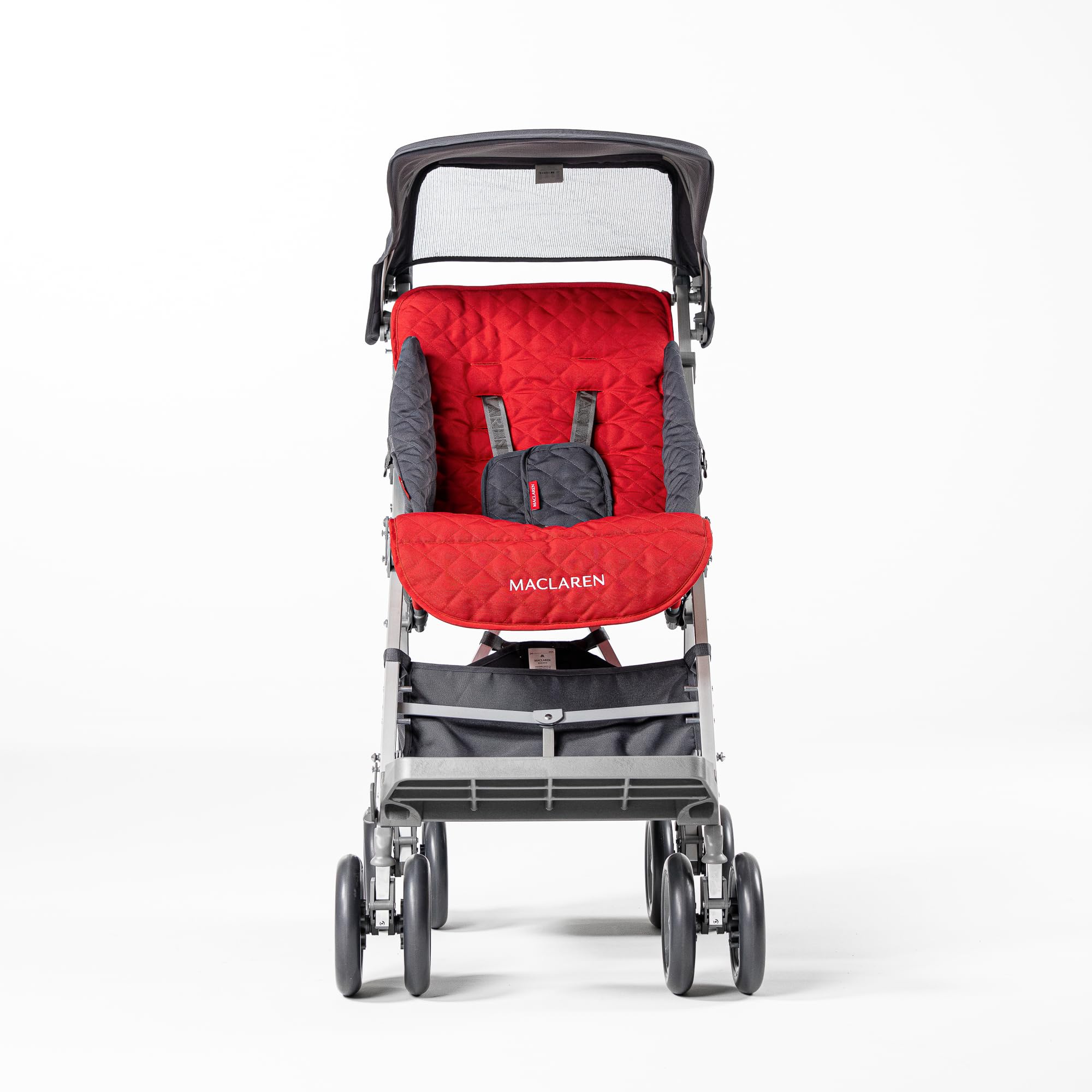 Passeggino per disabili Maclaren Major Elite fino a 50 kg Chiusura a ombrello Rosso Cardinale