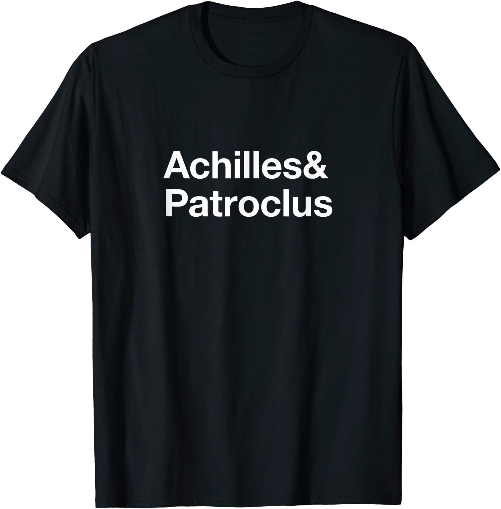 Ampersand & Co.Achilles & Patroclus Greek Mythology Ampersand Gift Words T-Shirt