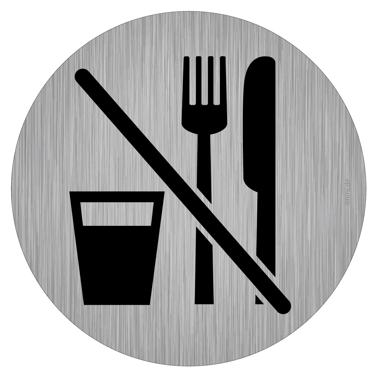 immi Hinweis-Schild, Kein Geschirr abstellen, Kaffee-Ecke im Büro, 95mmØ