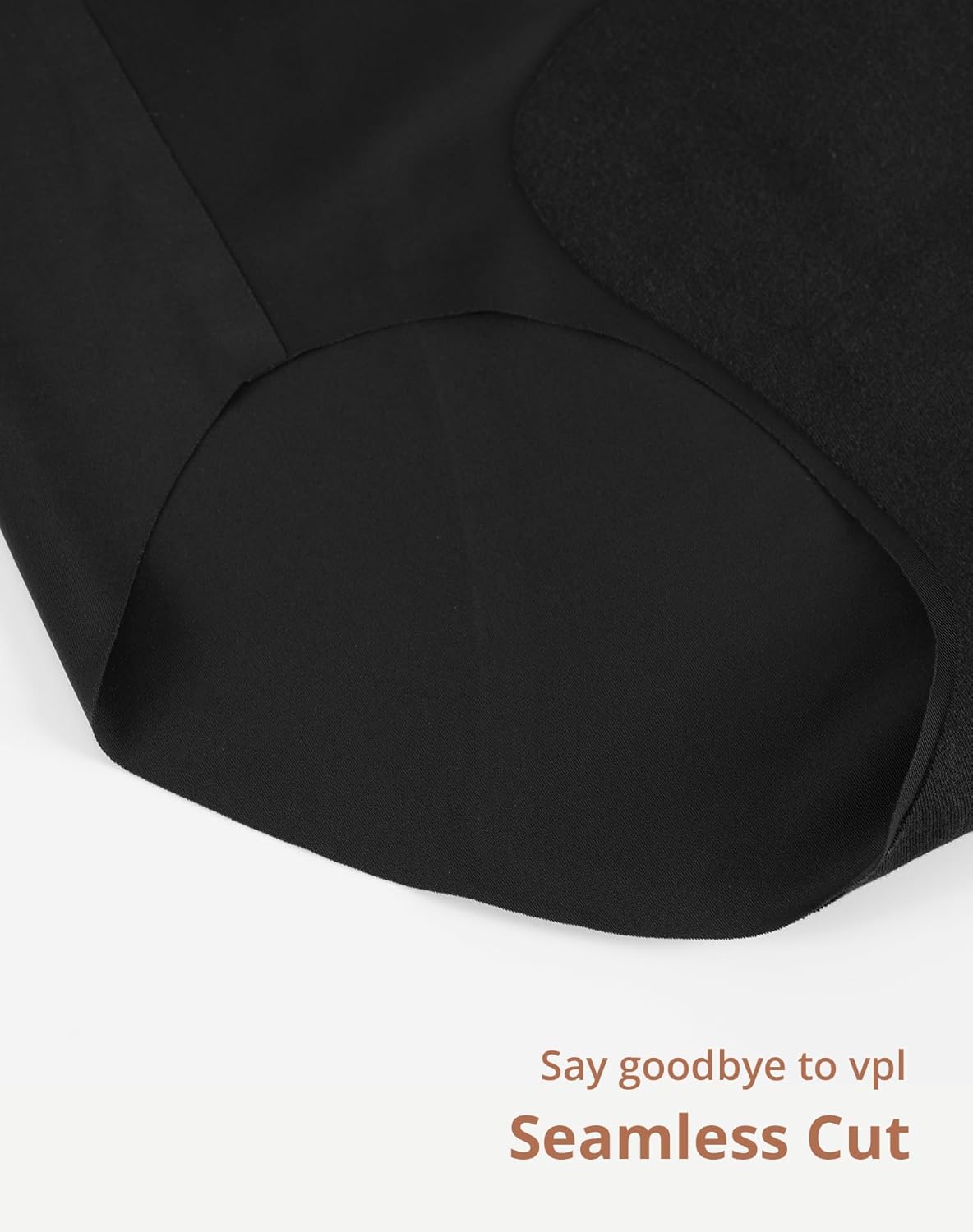 INNERSY Lightweight Period Underwear for Women Silky Seamless High Waisted Panties 3-Pack - Image 5