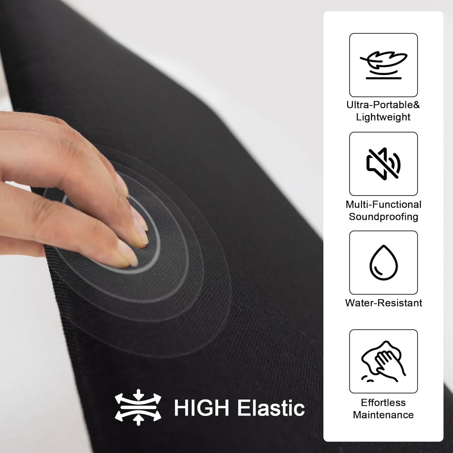 Fromann Upholstered Wall Mounted Headboard for Queen/TXL/King Size Beds, Peel and Stick Headboard 23.6" x 11.8"/PC, Interior Wall Panels for Bedroom Study, Headboards Only (3, Black)