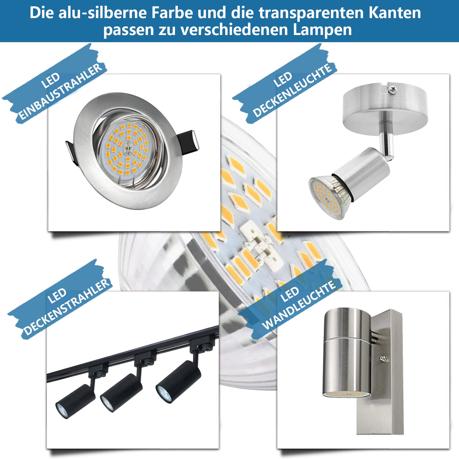 HiBay Lampadina LED GU5.3 MR16 12V,4W Equivalente a 35W Alogena,400LM Luce Bianco Calda 3000K,220V,Lampadine Faretto LED GU5.3 per Plafoniera Spot Lampada Sostituiscono,Non Dimmerabile Set di 10