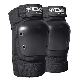 TSG Elbowpad All Terrain Protective Pad, Skateboarding, Hardshell, EVA Foam, PE Knee Pads, Pre Shaped, Horseshoe, Tear Resistant Nylon, 360 Degree Top Strap, Pull Over, Swiss, Black