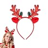 Christmas Reindeer Antlers Headband, Deer Antlers Headband Reindeer Costume Antler Ears Headband Deer Antlers Costume Christmas Headband for Adults Kids Women Girls