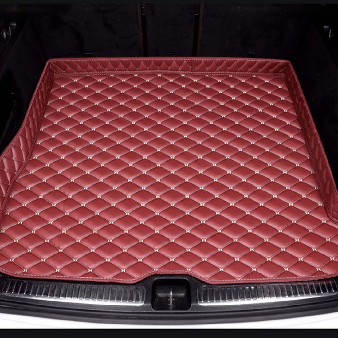 Tapis de coffre de voiture en cuir personnalisé de luxe pour BMW X5 X4
