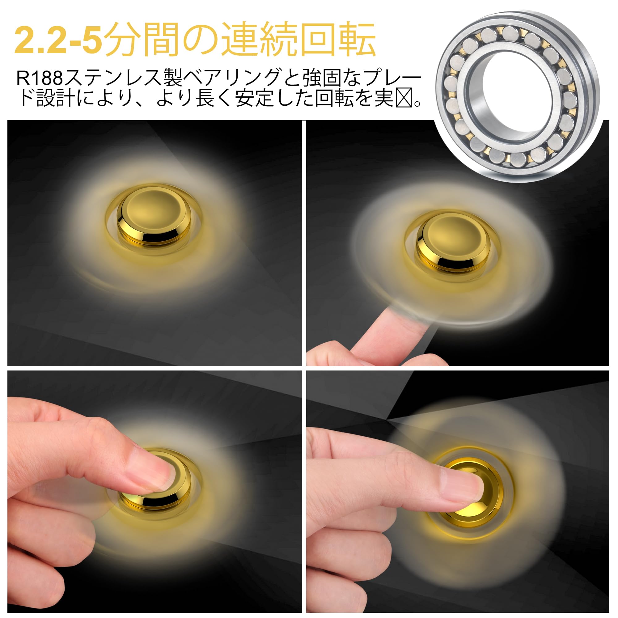Amazon | VOFOLEN ハンドスピナー ストレス解消 グッズ かっこいい