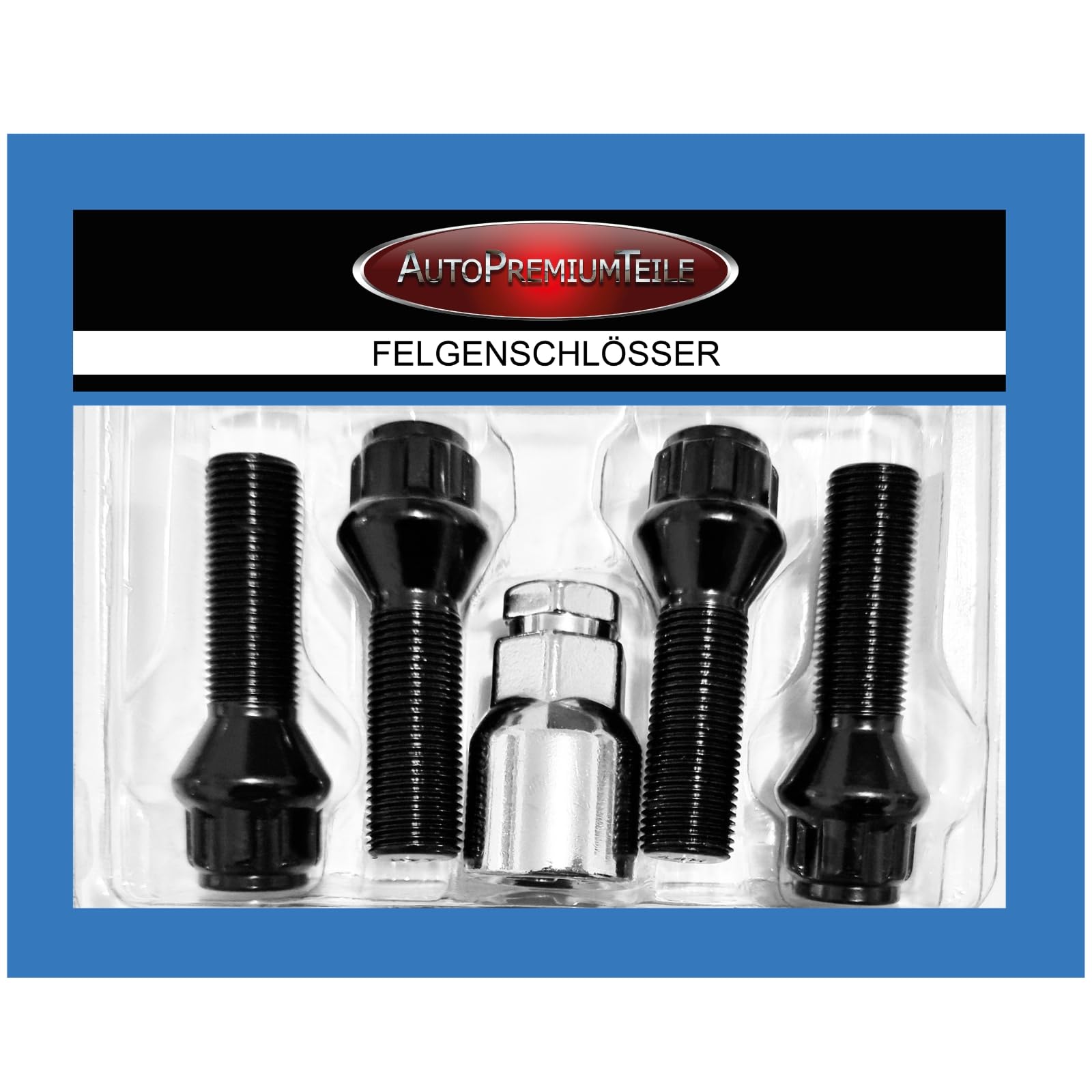 Candado para llantas, M14 x 1,25 x 37 mm, cintura cónica, 60°, 4 candados negros para llantas, 4 unidades, fusibles para llantas, antirrobo
