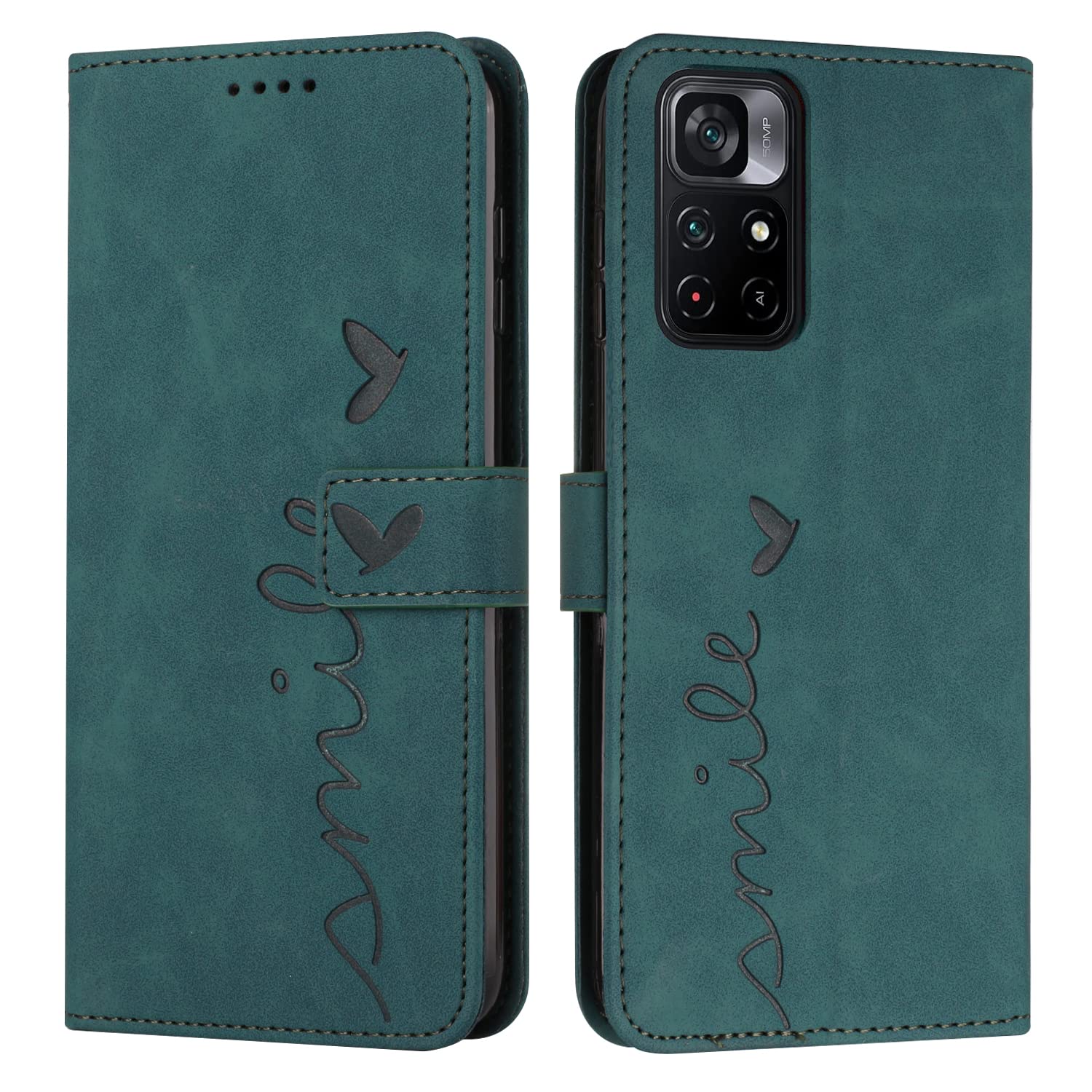Custodia In Pelle Per Xiaomi Redmi Note 11 / 11S – Portafoglio Con Slot Carte, Chiusura Magnetica E Funzione Cavalletto – Viola Scuro