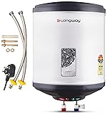 Longway Superb 25 Liters 5 Star Rated Automatic Storage Water Heater for Home | Water Geyser | Electric Geyser with Multiple Safety System & Anti-Rust Coating | 5 Years Warranty on Tank | Gray
