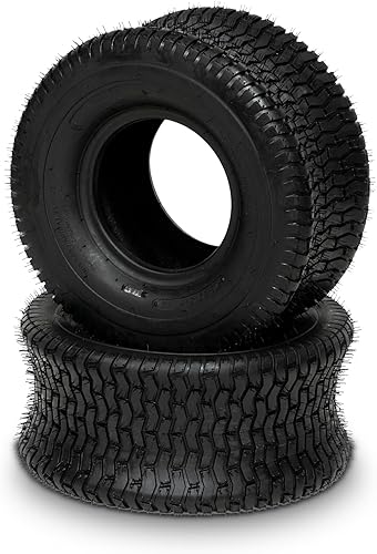 Miniatura 9 de SUNROAD Juego de 2 neumáticos de 18 x 9.50-8 para césped y jardín de 18 x 9.50-8 18 x 9.50 x 8 pulgadas, repuesto para equipos de césped comercial,