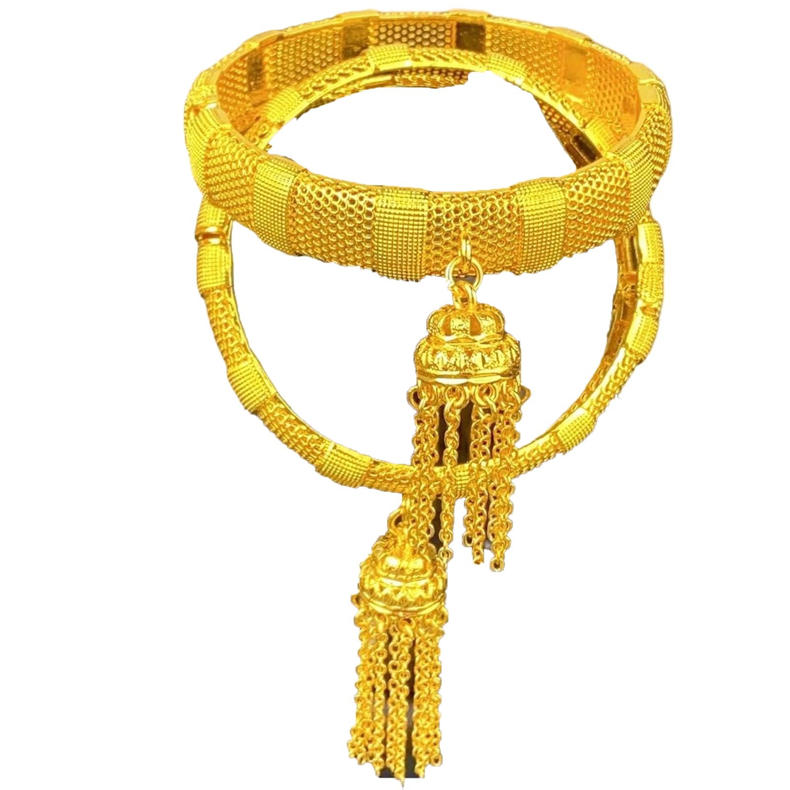 YDYDTTKD Bracciale Rigido Color Oro con Ciondolo Nappa per Donna in Metallo ramato Stile Bohémien a Forma di Gioielli di Lusso da Sposa