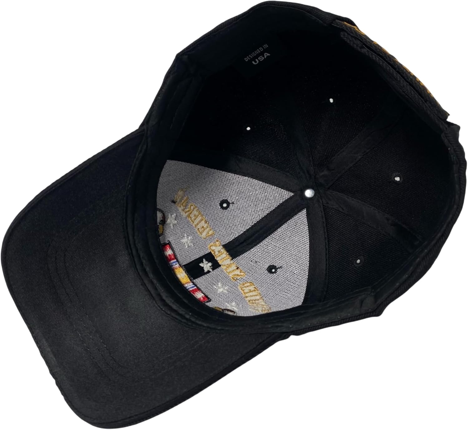 Patriotic Embroidered Baseball Cap for US Veterans - Adjustable Unisex Veteran Apparel