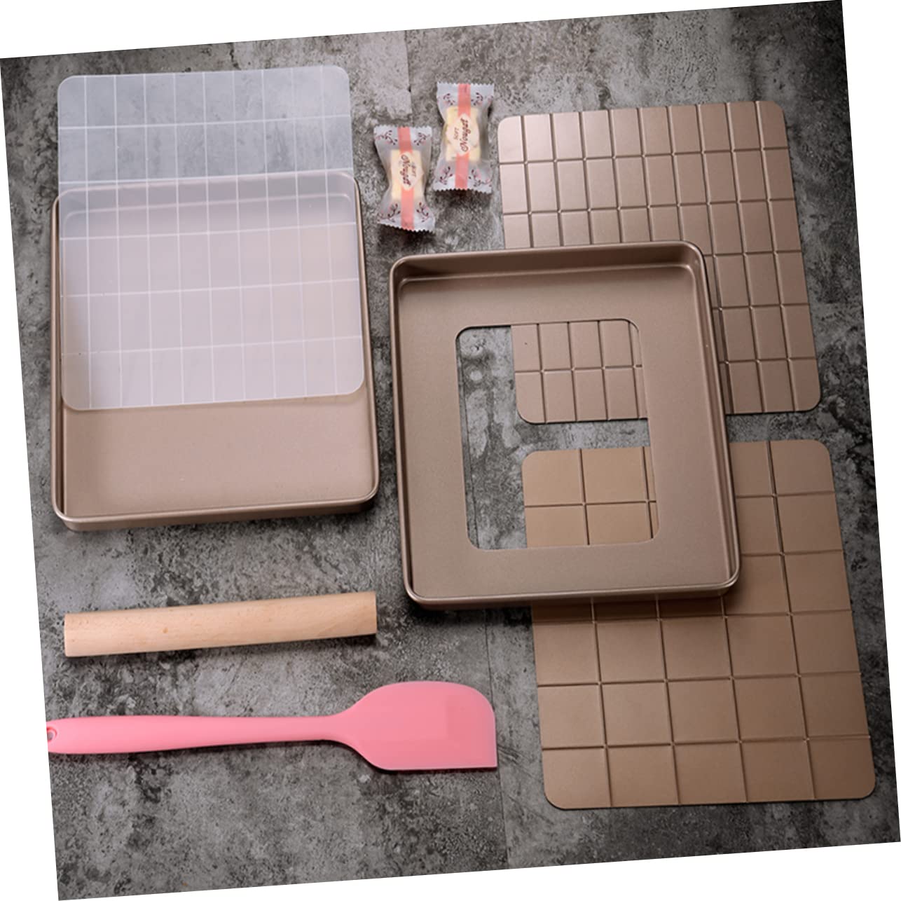 MAGICLULU Mikrowellen-crisper-pfanne Gebäck-backzubehör Schneeflocken-crisperform Crisp-form Diy-crisperform Nougat-gebäckwerkzeuge Gebäck-backform Backwerkzeug Reusable Nougat Form
