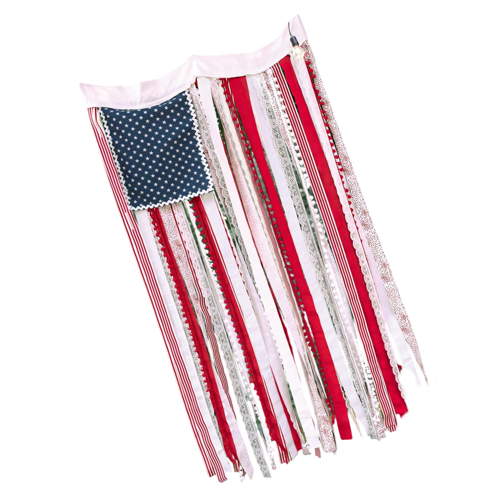 Tsophreniq 4Th of July Decorations Rag Americans Flag Banners for 250Th Anniversary Celebration Outdoor Indoor Decorations Yard Sign Rag Americans Flag Banners
