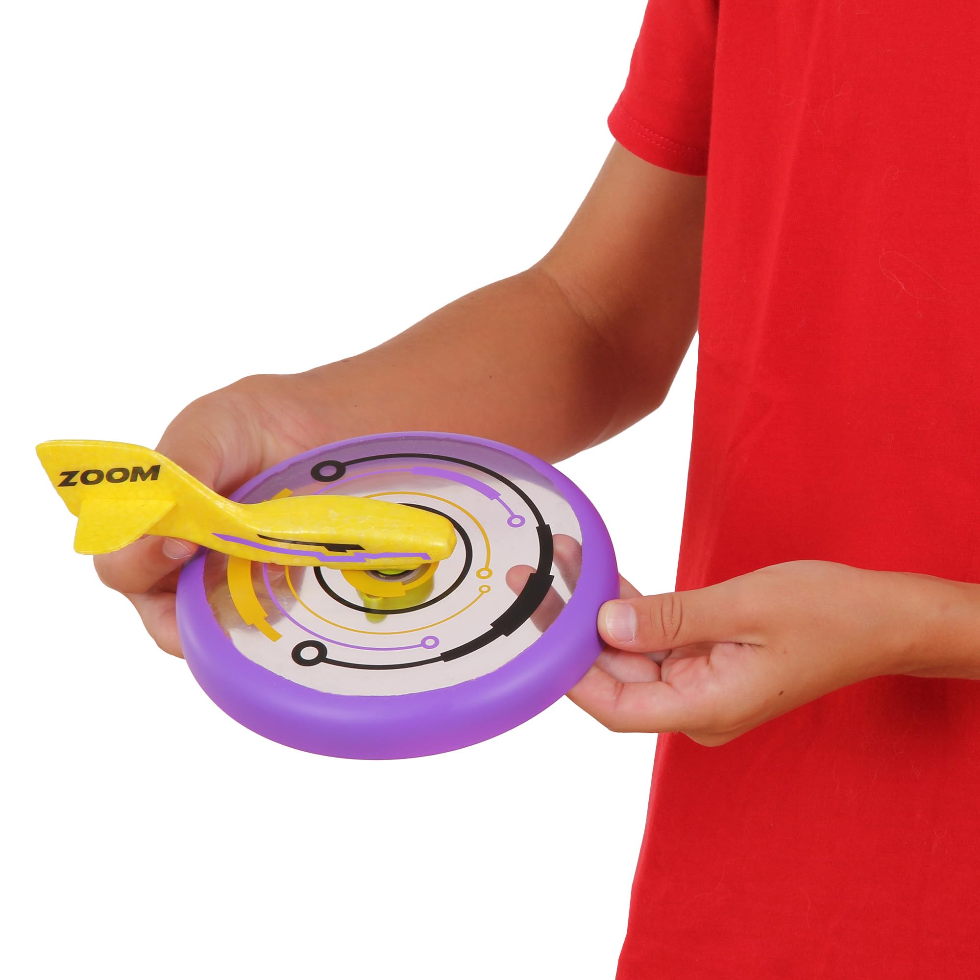 Zoom Violeta, Divertido Juego al Aire Libre, Lánzalo como un Disco y Observa cómo Planea por el Cielo como un Avión, Juguete para Niños y Niñas a Partir de 6 Años en Adelante — view 4