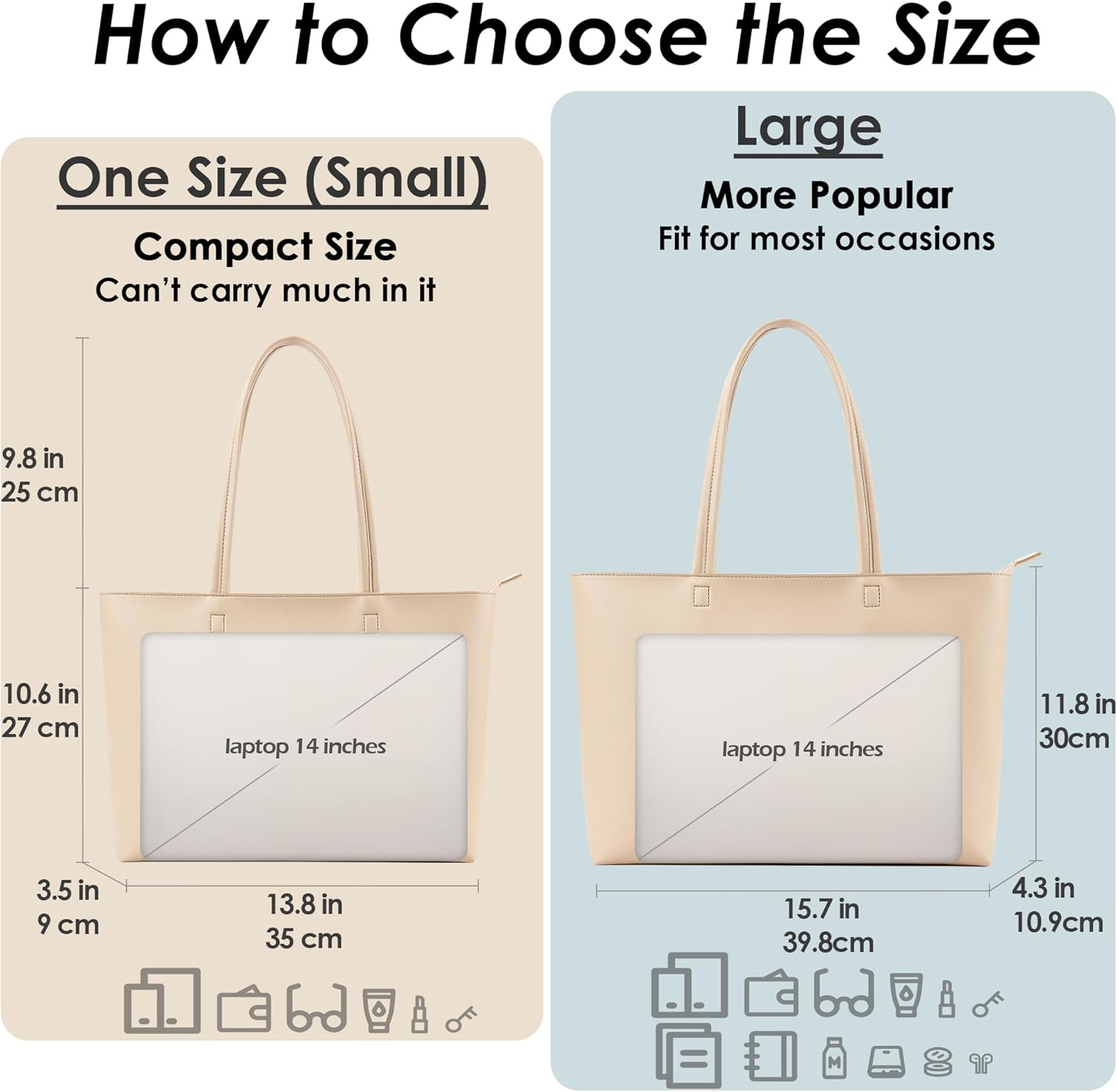 KALIDI Tote Bag Zipper Shoulder Bag Faux Leather Purses Satchel for Women Casual Handbag Work Dating College - Image 3