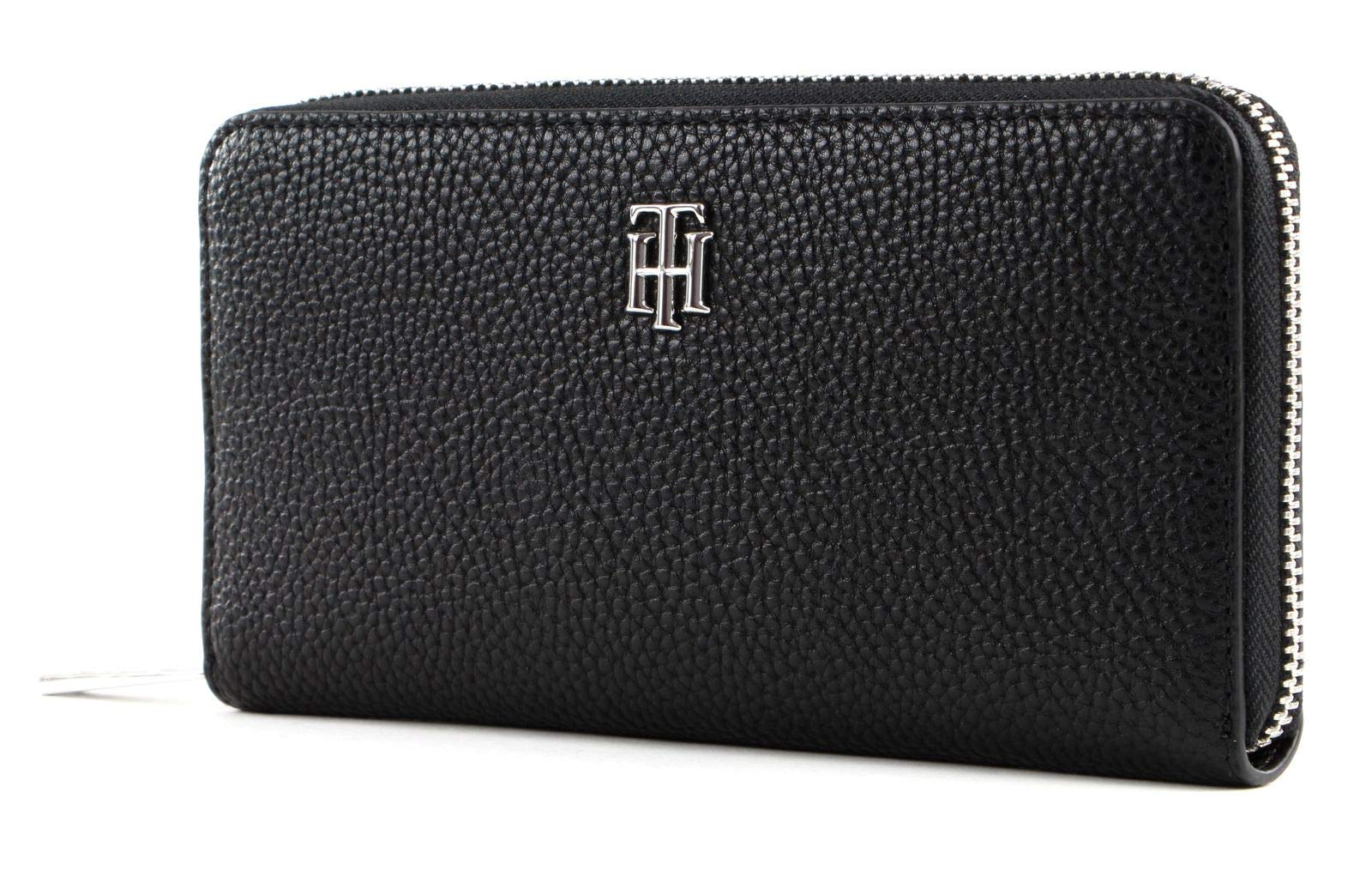 Tommy Hilfiger Damen Th Essence Lrg Za Lederwaren, Einheitsgröße, Schwarz
