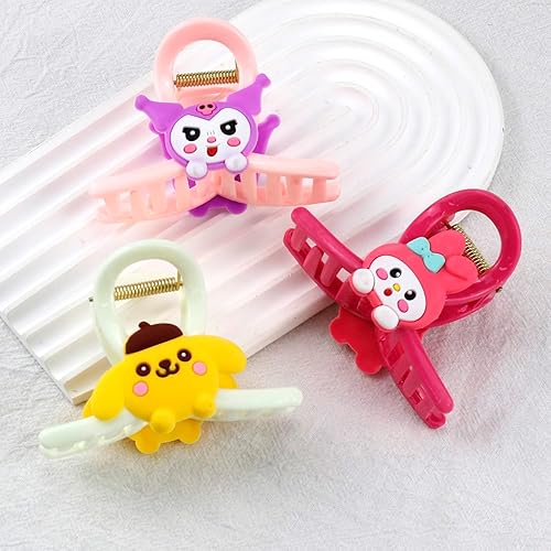 Miniatura 3 de 3 pinzas para el pelo de anime kawaii, antideslizantes, pasador, pinza de mandíbula para niñas y adolescentes, accesorios de peinado de moda para
