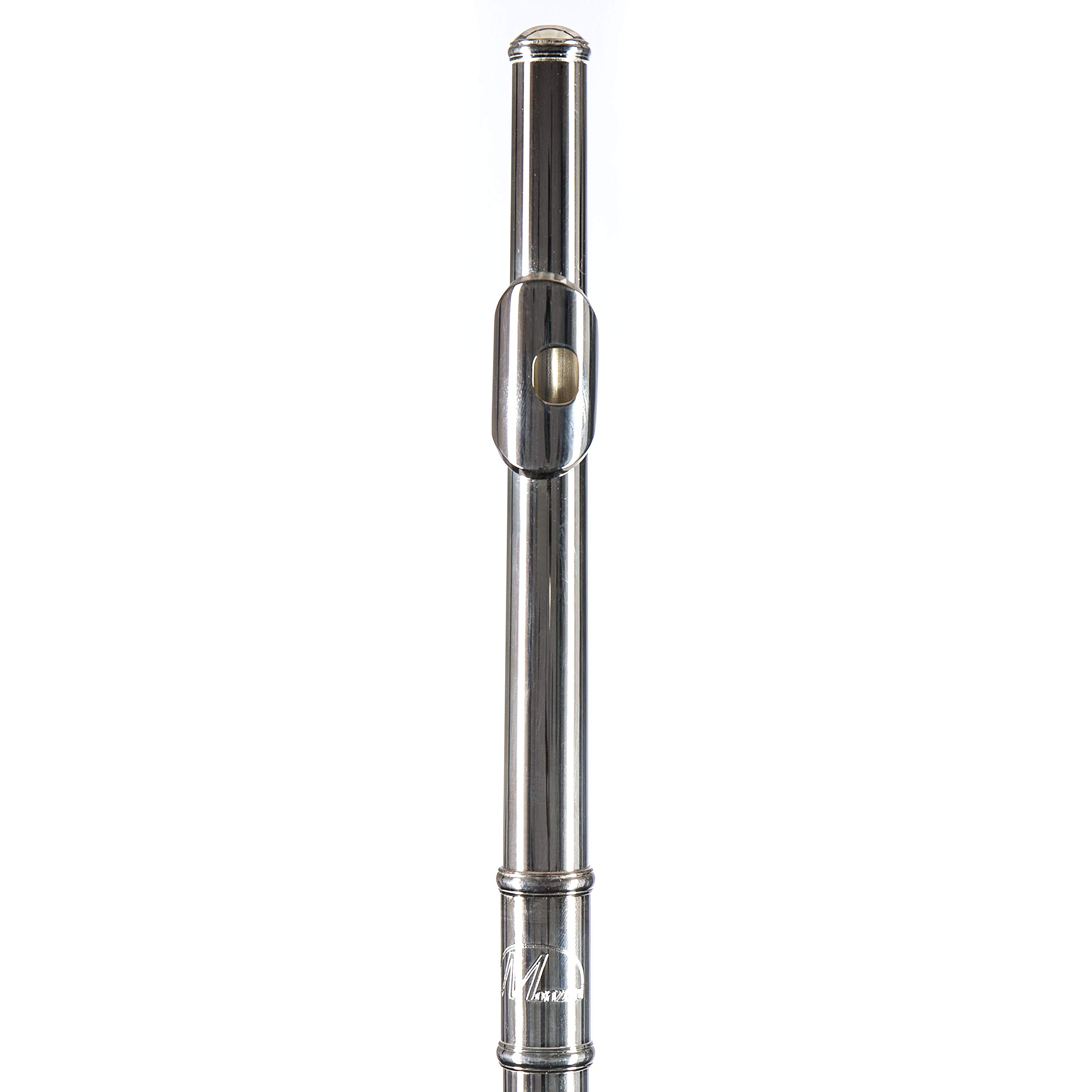 Monzani MZFL-350 Querflöte, Ringklappen, Neusilber, C-Stimmung, E-Mechanik, C-Fuß, Vorgezogenes G, Inklusive Etui und Zubehör, Deutsches Nickel, 430g