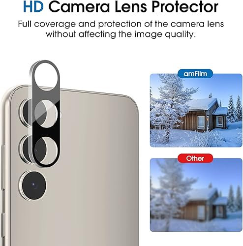Miniatura 6 de amFilm Paquete de 2+2 protectores de pantalla de privacidad para Samsung Galaxy S23+/S23 Plus de 6.6 pulgadas con protector de lente de cámara,