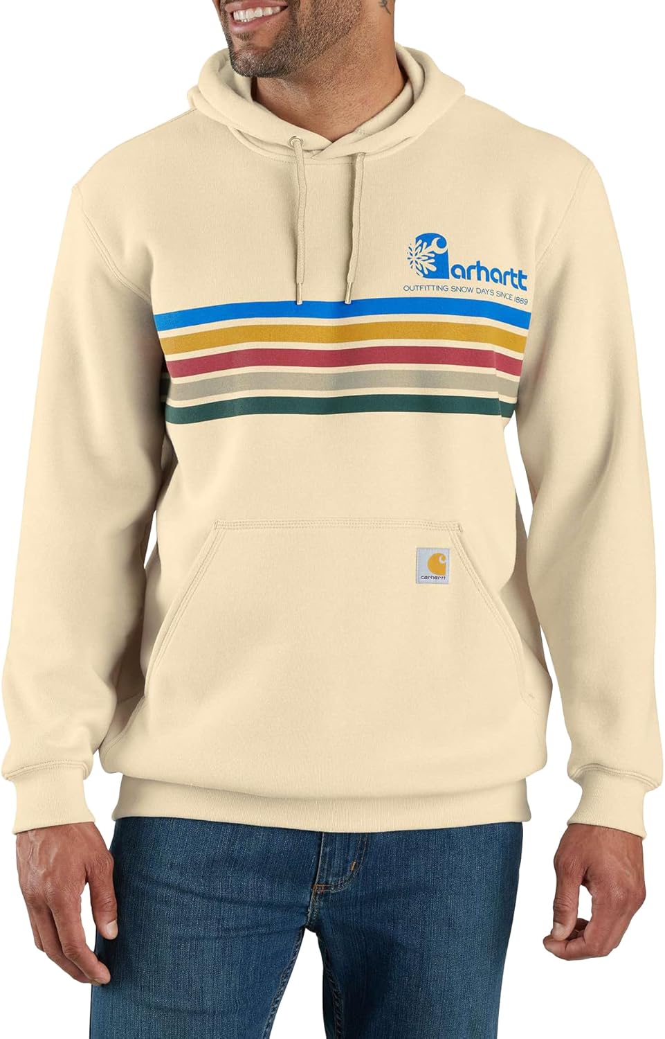 Carhartt Men's 106499 Loose Fit Midweight Stripe Graphic Sweatshirt