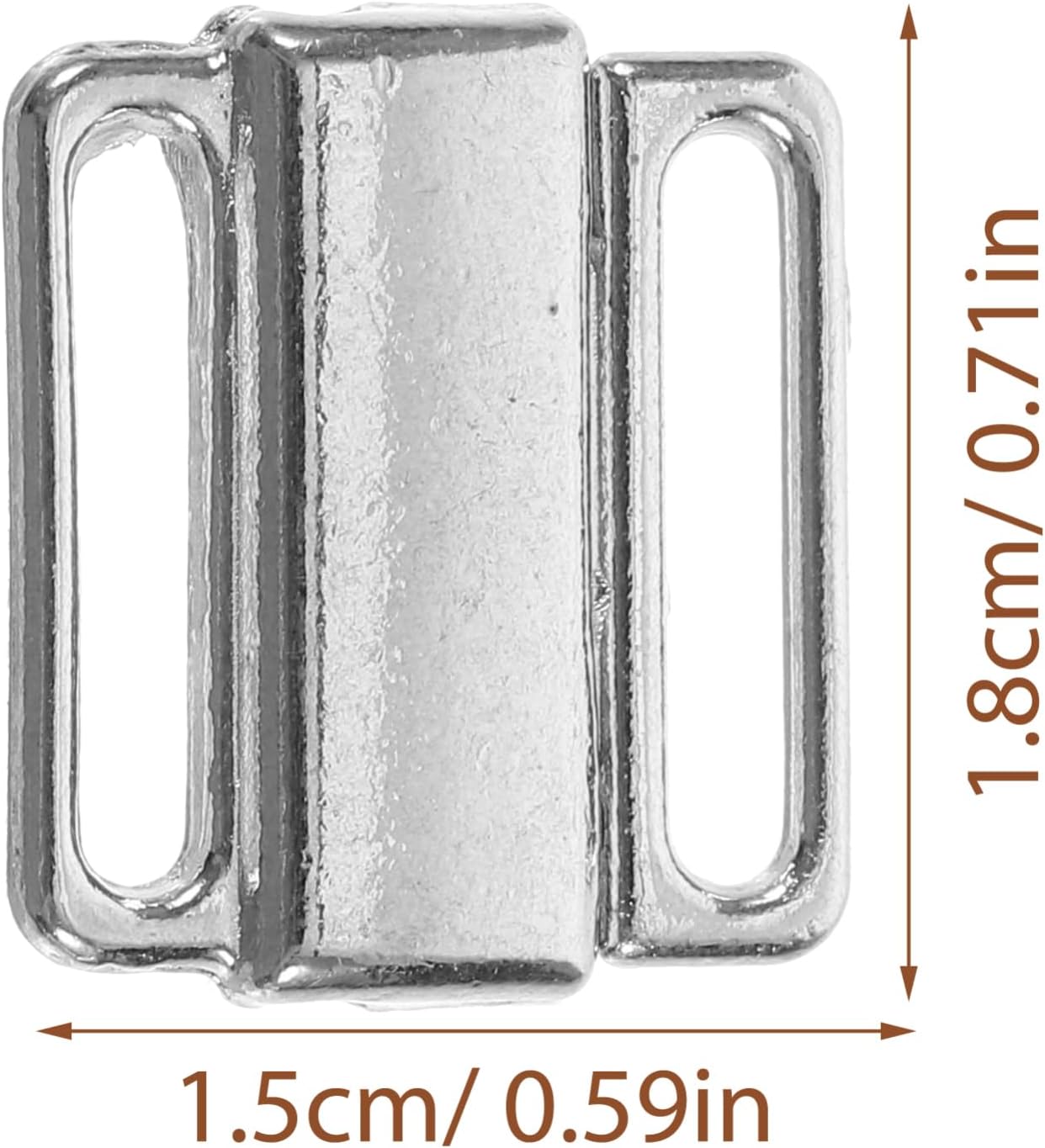 VILLCASE 3sets Strap Clips Non- Buckles for Women Clasps for Straps Essential Wardrobe Accessory Silver