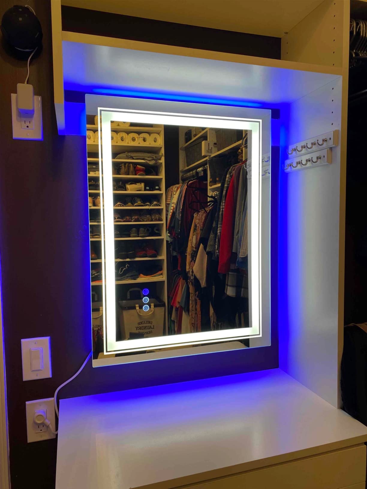 62/mo Finance Snowdool 84”X32“ RGB LED Bathroom Mirror with Lights