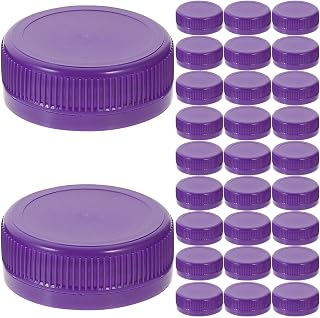 STOBAZA Plastic Bottle Caps 100Pcs 1.5 Inch Screw Lids for Crafts Bulk Diy Containers Purple Plastic Caps for Kids Educational Projects