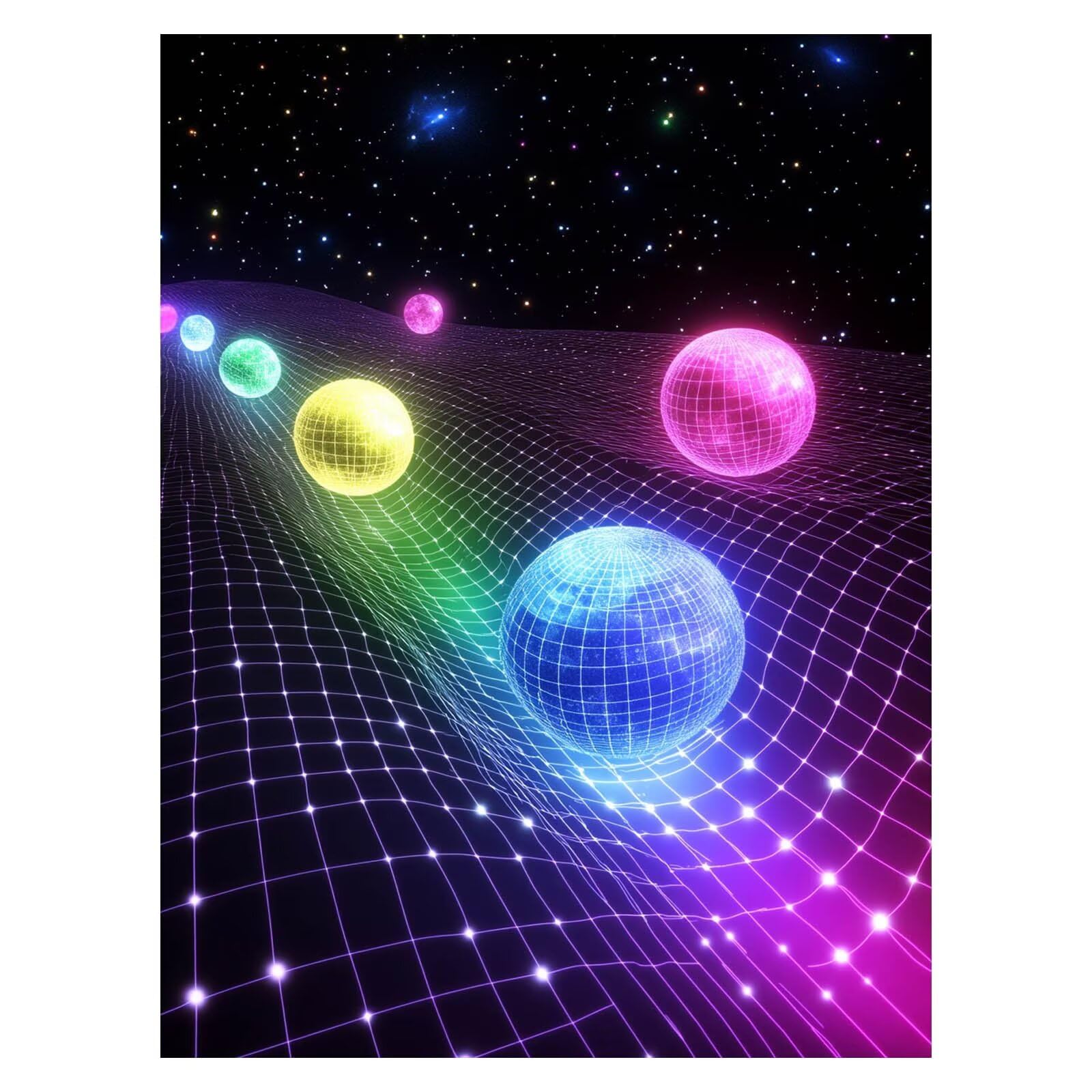 LSJ251 Malowanie po numerach, malowanie po numerach, płótno dla dzieci, artykuły plastyczne na ścianę, 137 x 102 cm, gwiaździste niebo, kolorowy obraz na płótnie, rękodzieło dla dorosłych, dekoracja