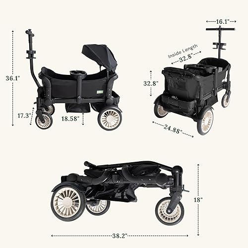 Miniatura 7 de Joey Carros para niños, cochecito doble de próxima generación  Cochecito divertido y ligero construido con versatilidad y seguridad in Mind I All