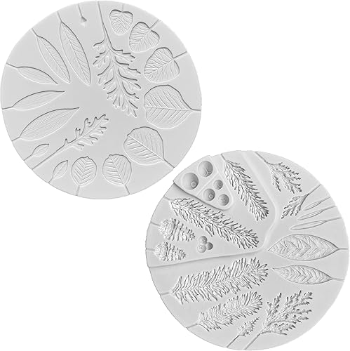 Miniatura 3 de ZHUOJIE Flower Pro - Molde de silicona para follaje de invierno y follaje de boda, decoración de pasteles y manualidades para bodas, guirnaldas,