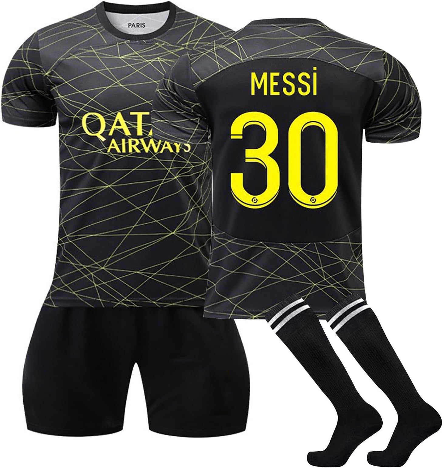 LuvlCPSG Jersey For Adult/Children Unisex Football 2022/23 Soccer Summer Football Clothes Paris Tracksuit Training Short Sleeve Tops Sportswear No.30/10/7/4/11 Clubs Jersey For Men Women