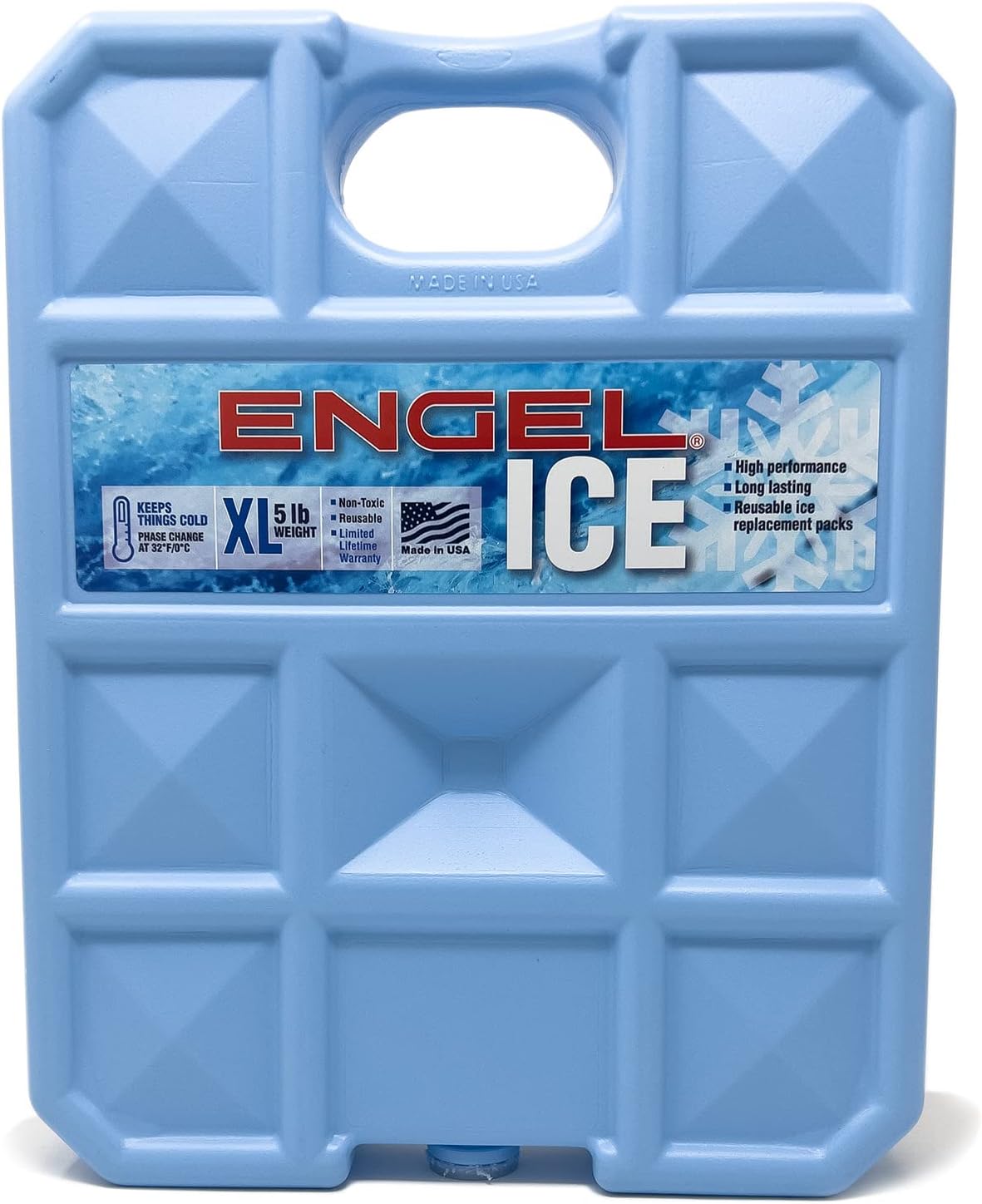 Engel 32°F Cooler & 5°F Freezer Packs - Made in The USA - Ice Packs for Boating, Fishing, Camping & Food Storage. The Perfect Non-Toxic Safe Replacement for Regular Ice or Dry Ice.