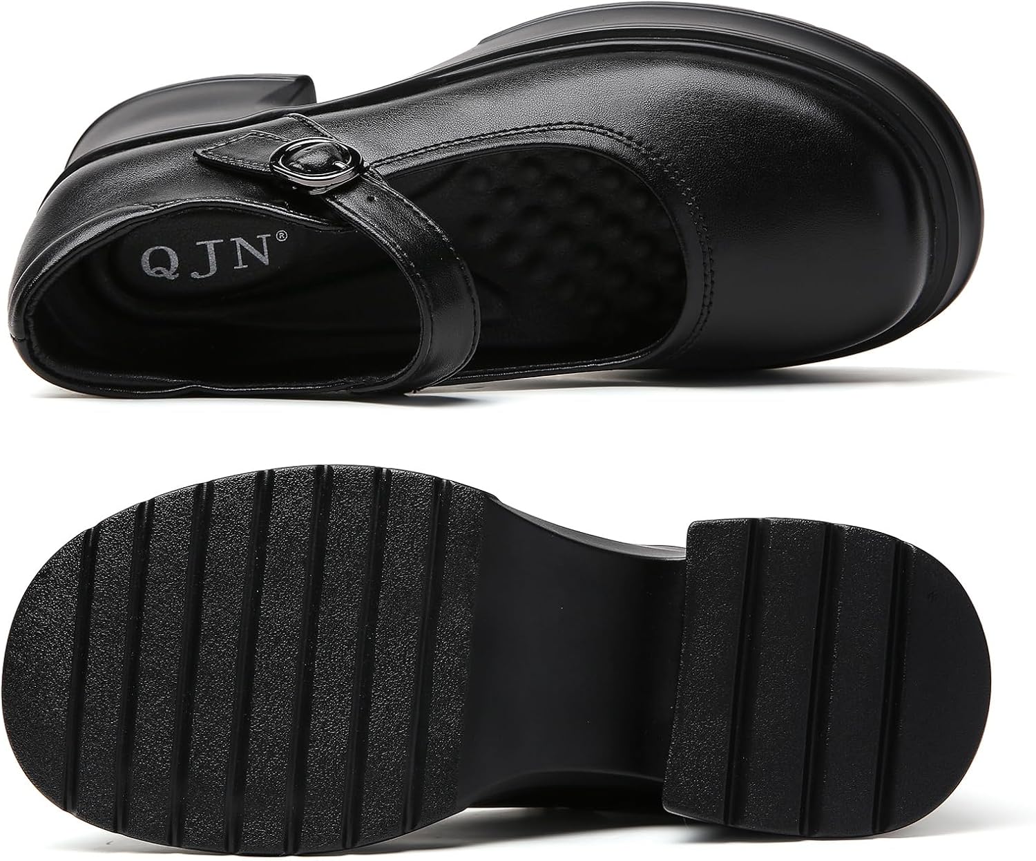 Mary Jane Shoes Women Platform Mary Janes Heels Women's Chunky Pumps Dress Shoes Ladies Work Comfortable Dressy Casual Footwear - Image 5