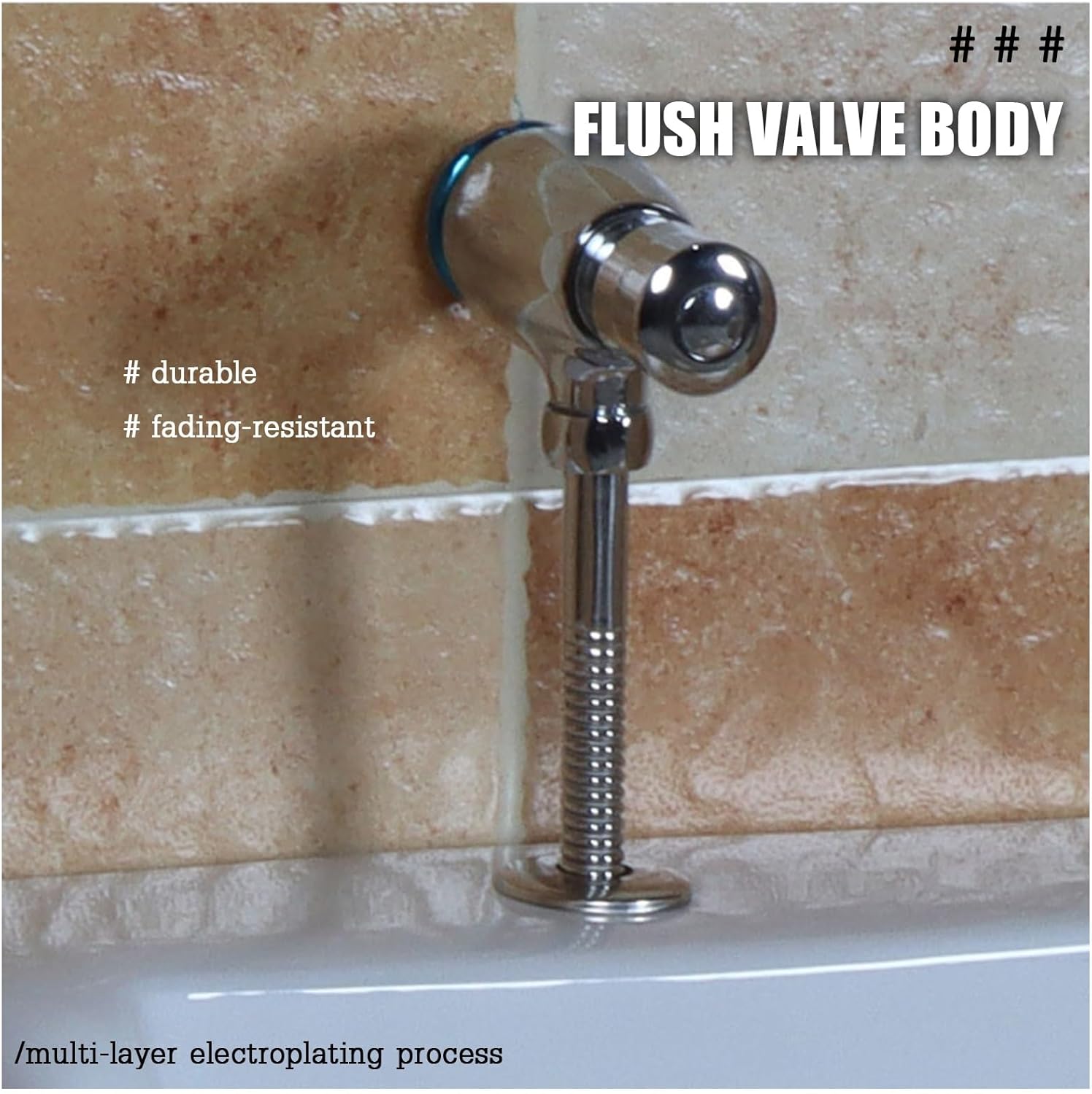 Commercial Ceramic Urinals for Men with Flush Valve, Wall-Mounted Spill Proof Urinal, Suitable for Bathrooms, Schools, Restaurants, and Office Buildings(Style-b)