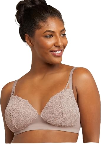 Maidenform Womens M Soft Support Wireless Bralette, Soft Convertible Bra with Lace