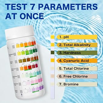 7-Way Pool Test Strips, 150 Hot Tub Test Strips