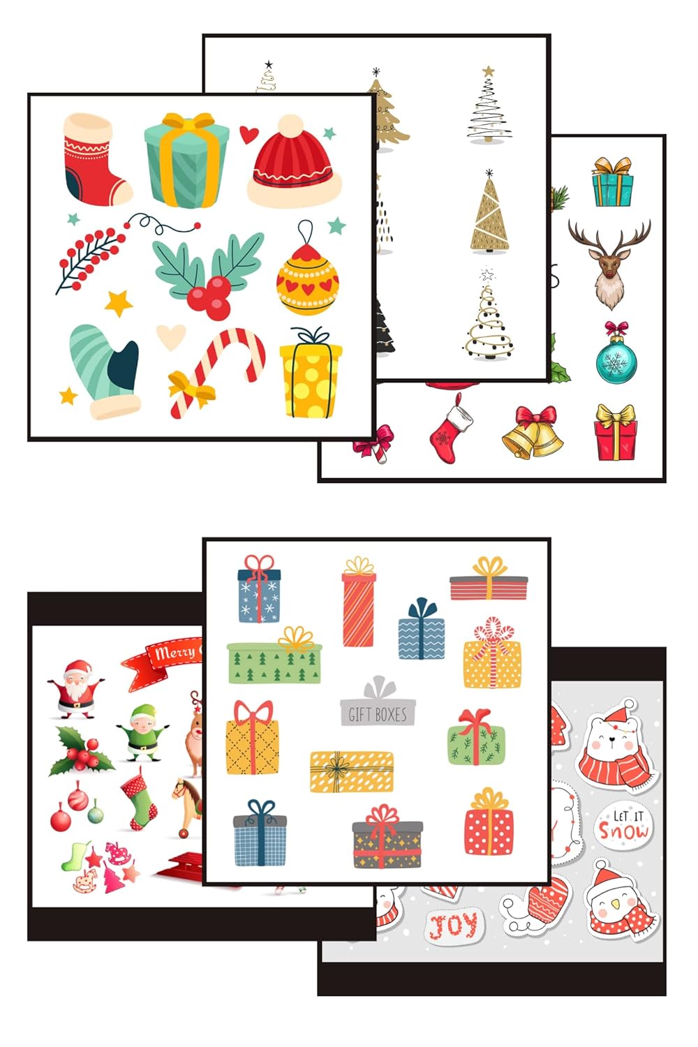Natal Crafts Christmas Theme Tag Sheets – 12 Pack (6 Designs × 2) – Holiday Scrapbooking Paper – Santa, Christmas Trees, Snowflakes, Gifts & Candy Canes for DIY Crafts, Cards & Gift Tags (Design 4) Natal Crafts Christmas Theme Tag Sheets – 12 Pack (6 Designs × 2) – Holiday Scrapbooking Paper – Santa, Christmas Trees, Snowflakes, Gifts & Candy Canes for DIY Crafts, Cards & Gift Tags (Design 4)