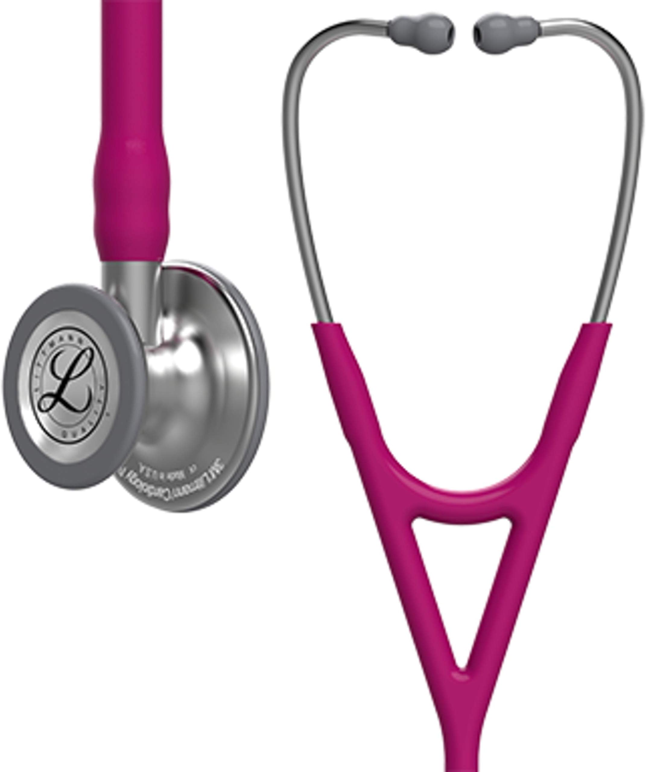 3M Littmann Cardiology IV Diagnostic Stethoscope, 6158, More Than 2X as Loud, Weighs Less, Stainless Steel Chestpiece, 27" Raspberry Tube