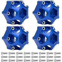 Hex Adapters for 1/10 Pro-Line Racing 6x30 to 12mm PRO633701 PL28 MX28 | 17.5mm Thickness, Aluminum Wheel Hex Hub Adapter Upgrade Parts, Blue