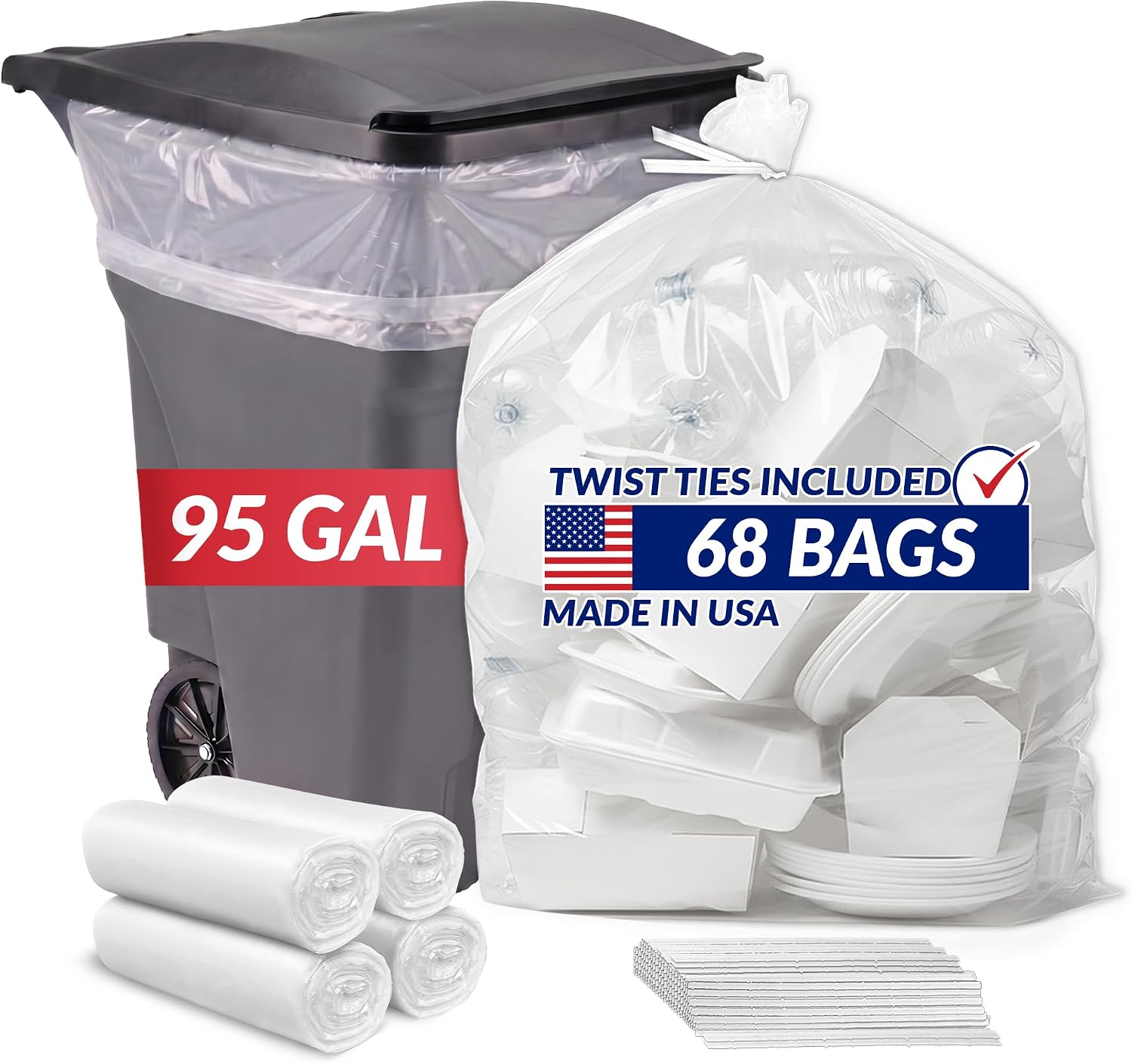Reli. 95 Gallon Trash Bags Heavy Duty