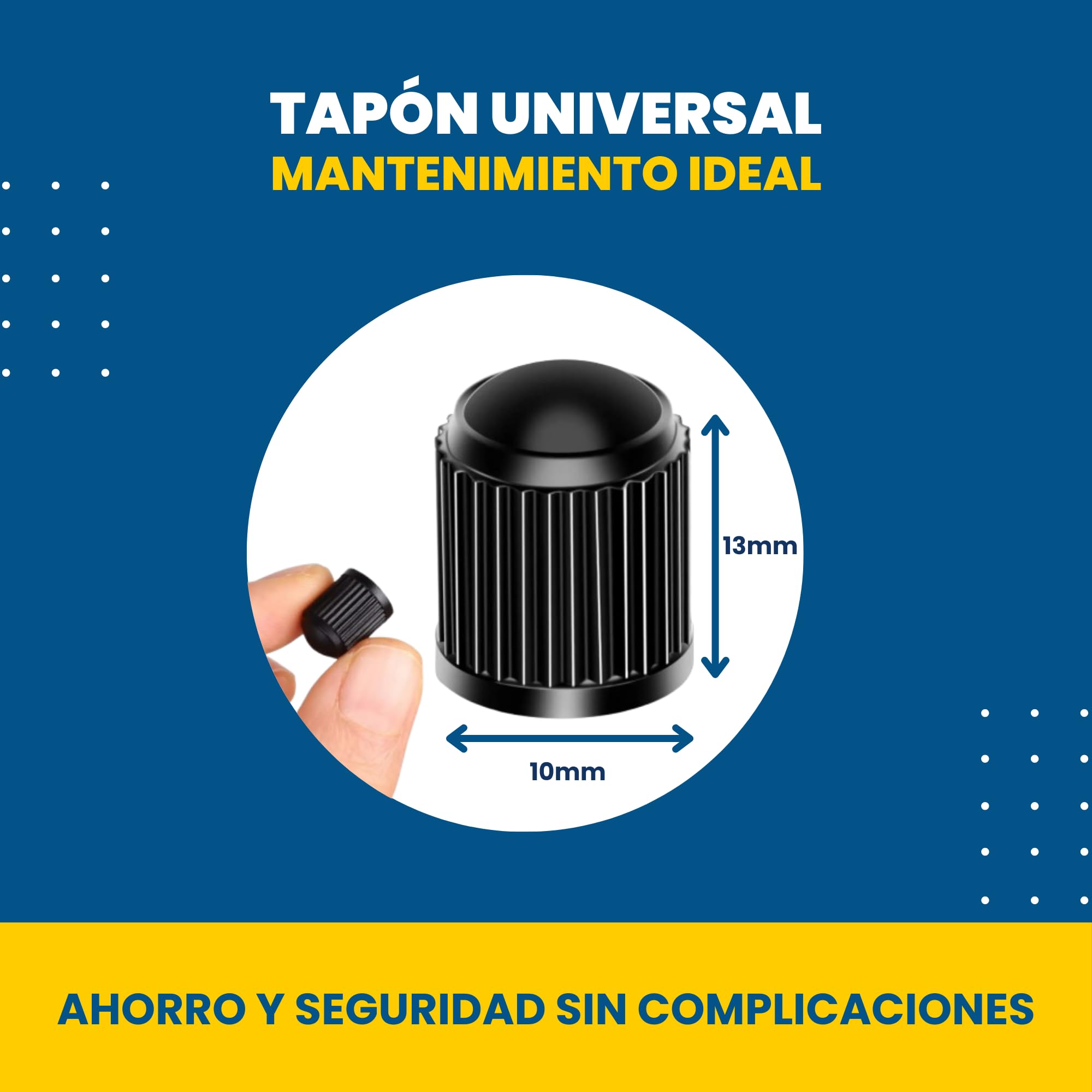 Pack de 15 Tapones para Rueda de Coche + 2 de Regalo | Tapón Universal para Válvula de Neumático, Moto, Bicicleta o Patinete | Anillo Sellador Antifugas para Protección Total — view 5