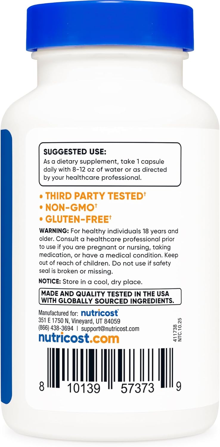 Nutricost Milk Thistle Capsules 300mg, 120 Capsules (80% Silymarin) - Gluten-Free & Non-GMO - Image 4