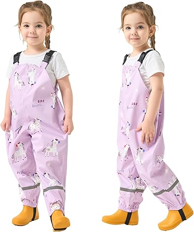Salopette Impermeable Enfant Dasongff Enfant Pantalon De Pluie Imperméables Respirant Salopette Pantalon Pluie Enfant