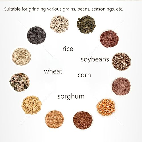 Miniatura 4 de 110V 60W 75RPM Máquina de molienda eléctrica manual de acero inoxidable molinillo de cebada con 4 tolvas y 2 rodillos Molino de grano de cerveza